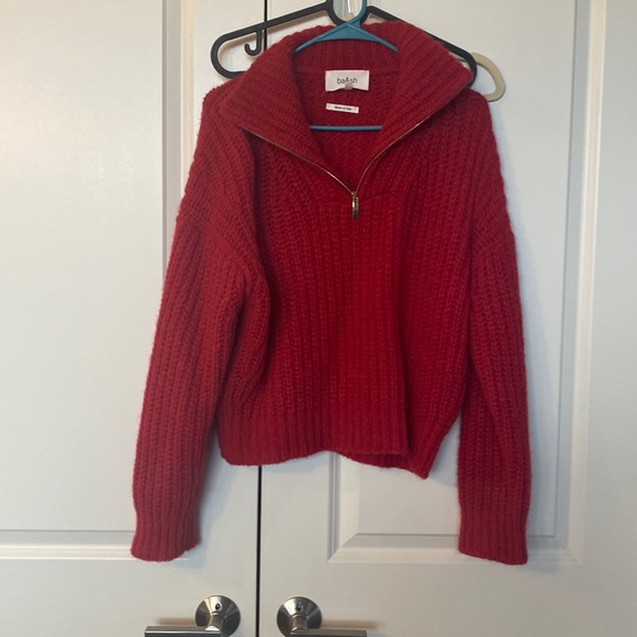 ba&ahBeltanZipOversizedSweaterSize0